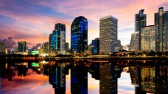 Skyscrapers Thailand Bangkok cityscapes