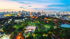 Skyscrapers Thailand City Lights Bangkok cityscapes