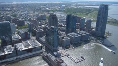 Skyscrapers town top view skyline cityscapes