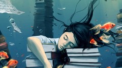 Sleeping fantasy art