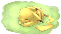 Sleeping Pikachu Pokemon crimson Nemesis