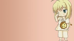 Sleeping pink background saber Lions blondes pajamas fate stay 
