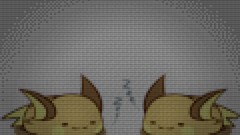 Sleeping Pixels Pokemon raichu Legos pixelated