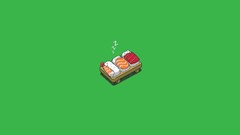 Sleeping sushi funny minimalistic