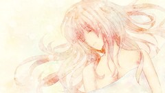 Sleeping vocaloid megurine luka cleavage nude