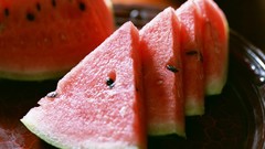 Slices watermelons fruits