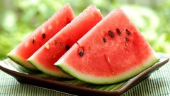 Slices watermelons fruits