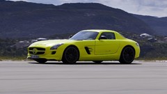 Sls amg front angle view Mercedes-Benz SLS AMG E-Cell