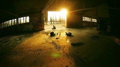 Slum buildings urban inside sunlight