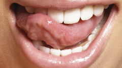 Smile teeth tongue