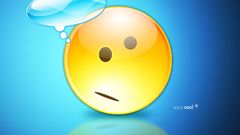 Smiley blue background