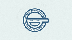 Smiley laughing man ghost