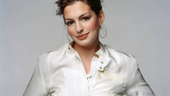 Smiling beautiful brunette Celebrity