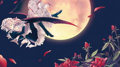 Smiling braids closed eyes