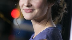 Smiling cobie smulders blue