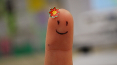 Smiling fingers