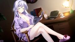 Smiling long hair anime girls otome ga tsumugu koi no canvas 