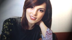 Smiling long hair brunettes singers models smiley face Sati 