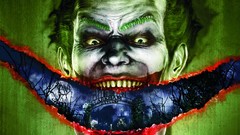 Smiling the joker Arkham Asylum