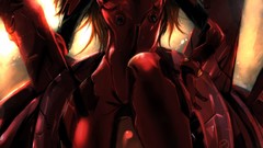 Smirk blue eyes asuka langley soryu neon genesis evangelion 