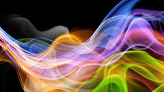 Smoke abstract curves colors multicolor