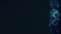 Smoke abstract minimalistic artwork