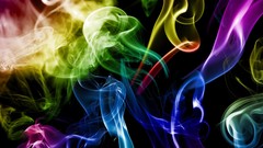 Smoke abstract multicolor