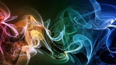 Smoke abstract multicolor