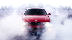 Smoke burnout BMW 5 Series