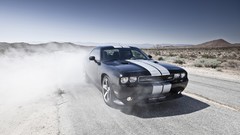 Smoke cars front dodge challenger Dodge Challenger SRT8