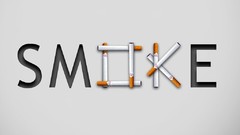 Smoke gray background smoking