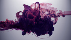 smoke ink abstract paint in water liquid