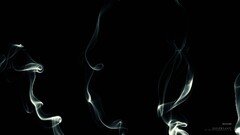 smoke Minimalism digital art shapes artwork black background