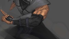 Smoke Mortal Kombat human fan art video games