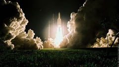 Smoke nighttime rocket