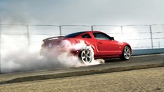 Smoke tires vehicles burnout Ford mustang muscle cars