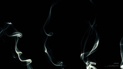 Smokes black background