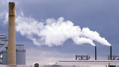 Smokes Industrial Plants chimneys