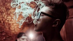 Smokes smoking Fedor Shmidt