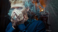 Smokes smoking Fedor Shmidt