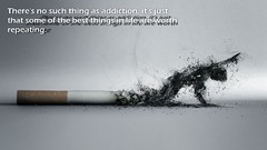 Smoking ash (ashes) food