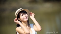 Smoking asians models black hair Korean Cha Seon Hwa