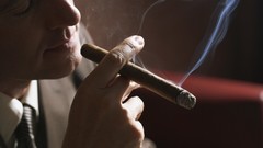 Smoking cigars