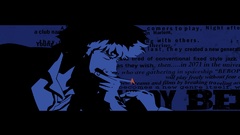 Smoking cowboy bebop Typography