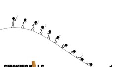 Smoking minimalistic artwork