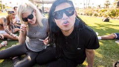 Smoking skrillex ellie goulding