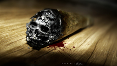 Smoking skulls blood