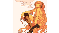 Smoking vocaloid megurine luka
