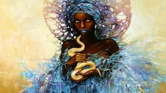 Snakes artwork black people