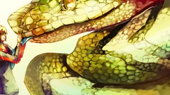 Snakes drawings blondes short hair anime boys original 